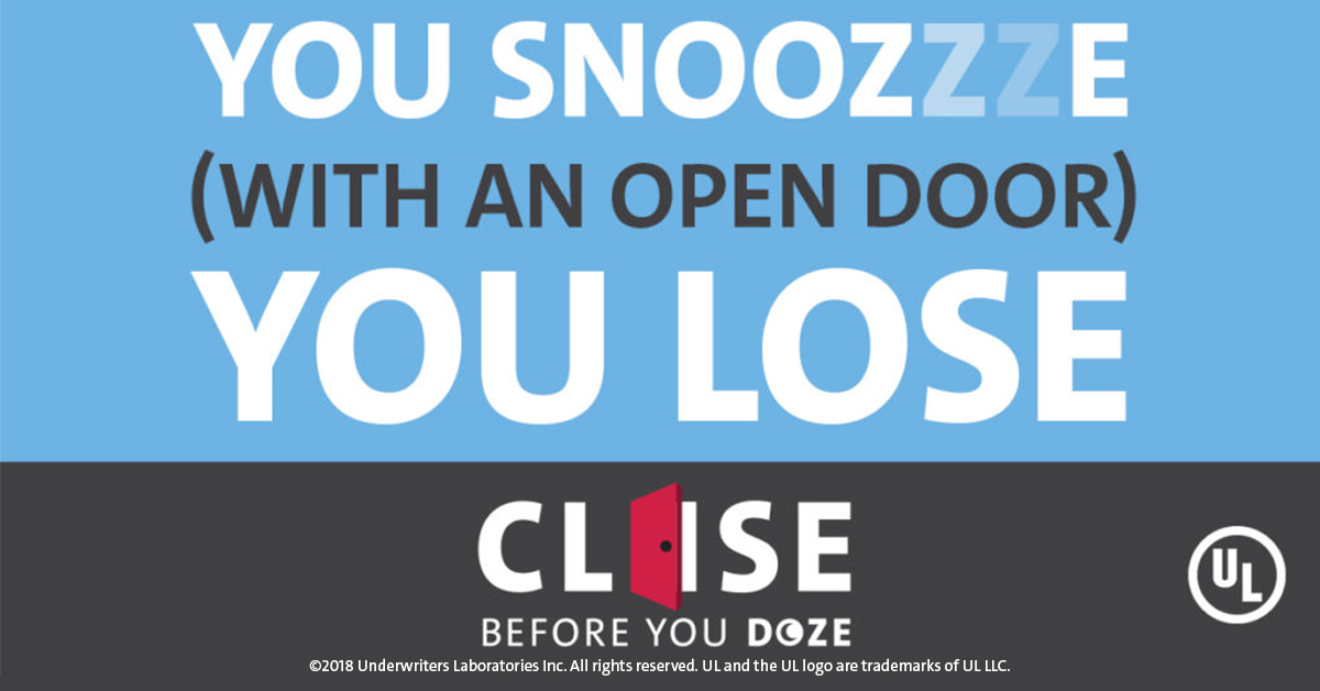 Snooze You Lose with an open door