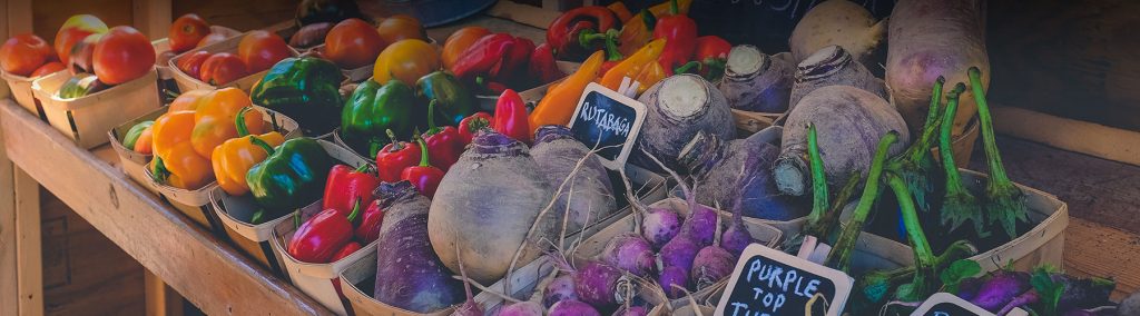 colorful vegetables at the farmers market